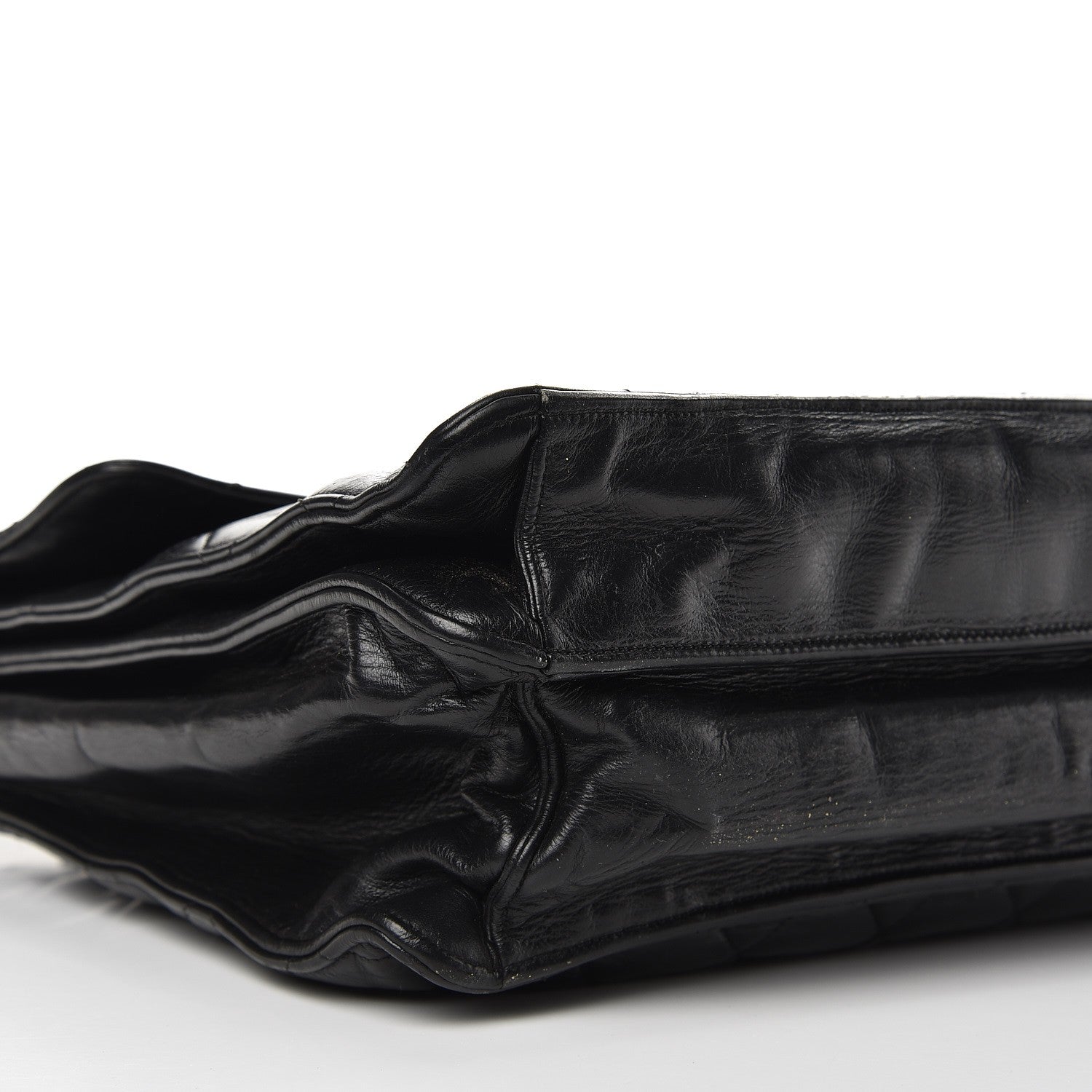 Chanel Lambskin Quilted Briefcase Laptop Bag Black 14 of 15