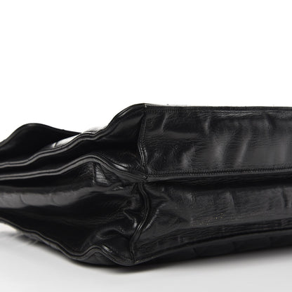 Chanel Lambskin Quilted Briefcase Laptop Bag Black 14 of 15