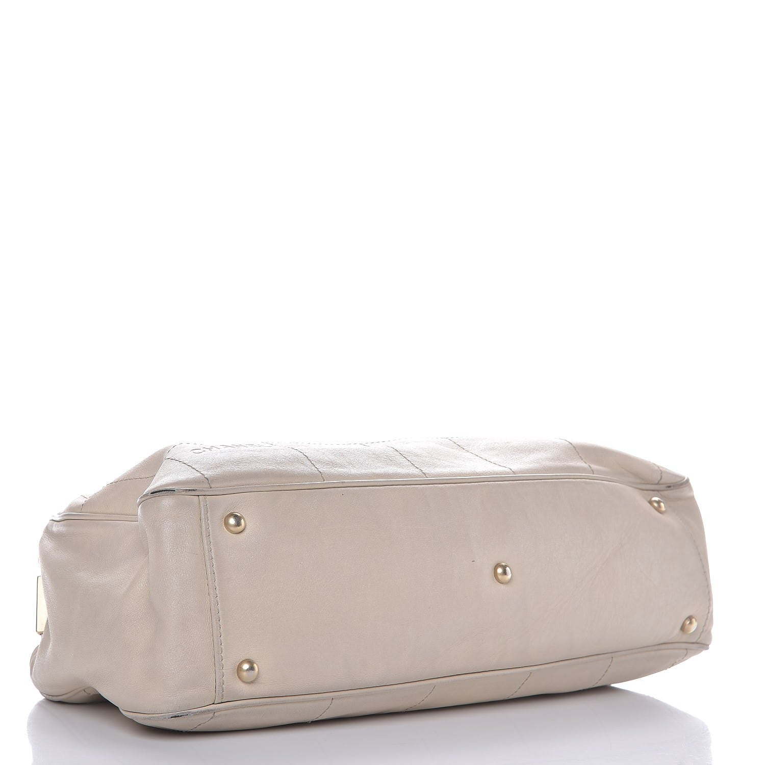 Chanel Calfskin Square Stitched Tote Ivory 5 of 15
