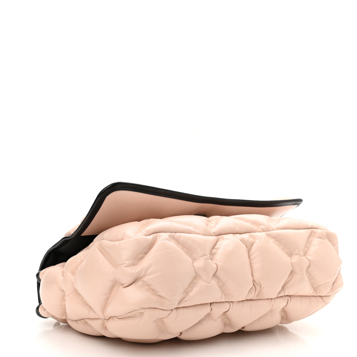 Chanel Calfskin Quilted Medium Chesterfield Flap Light Beige Black 4 of 14