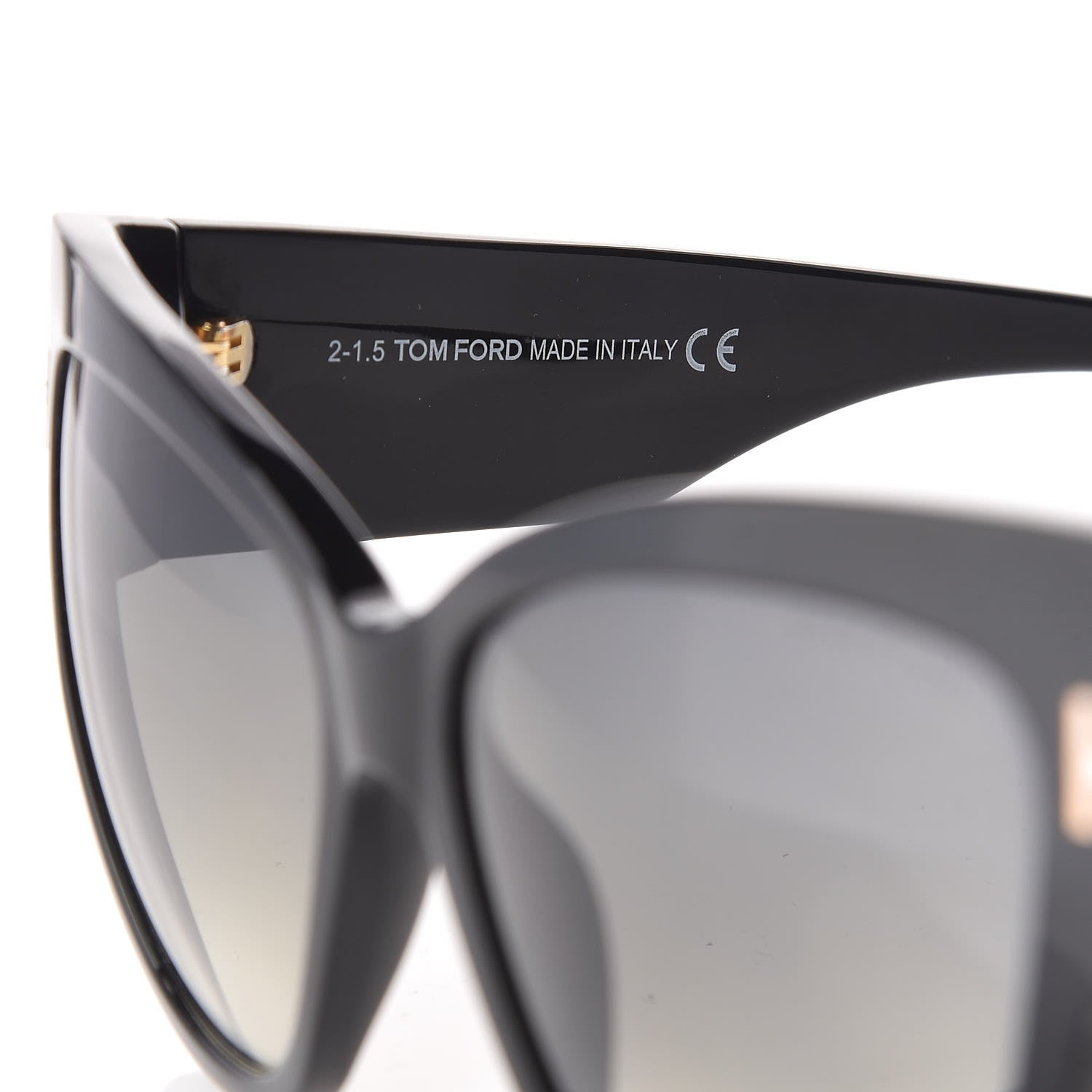 Tom Ford Acetate Anoushka Cat Eye Sunglasses TF371 Black 6 of 7
