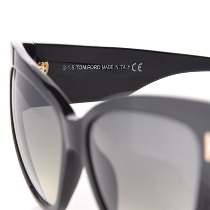 Tom Ford Acetate Anoushka Cat Eye Sunglasses TF371 Black 6 of 7