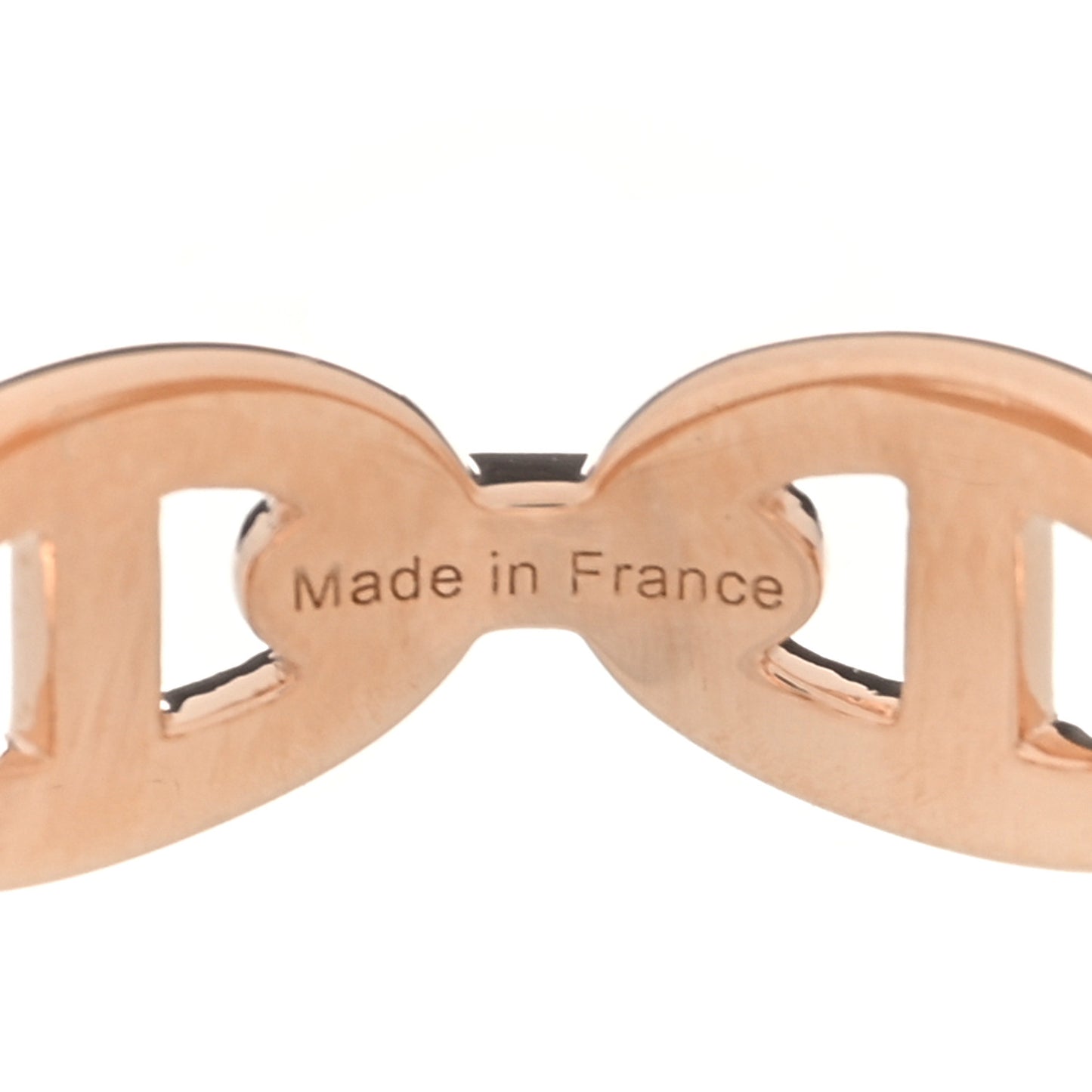 18K Rose Gold PM Chaine d'Ancre Enchainee Ring 53 6.5