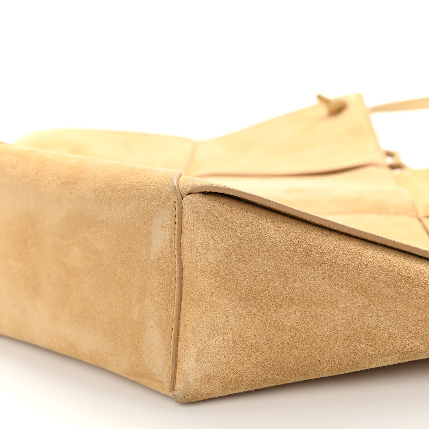 Suede Maxi Intrecciato Tote Cane Sugar Tapioca