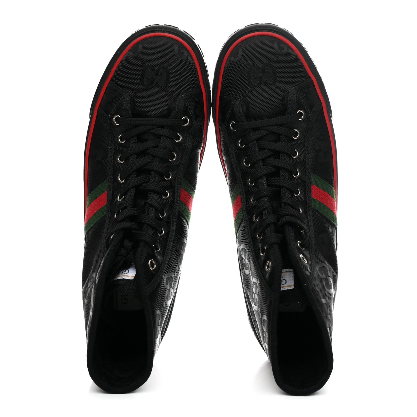 Econyl Nylon Web Monogram Off The Grid Mens 1977 Tennis High Top Sneakers 12 Black