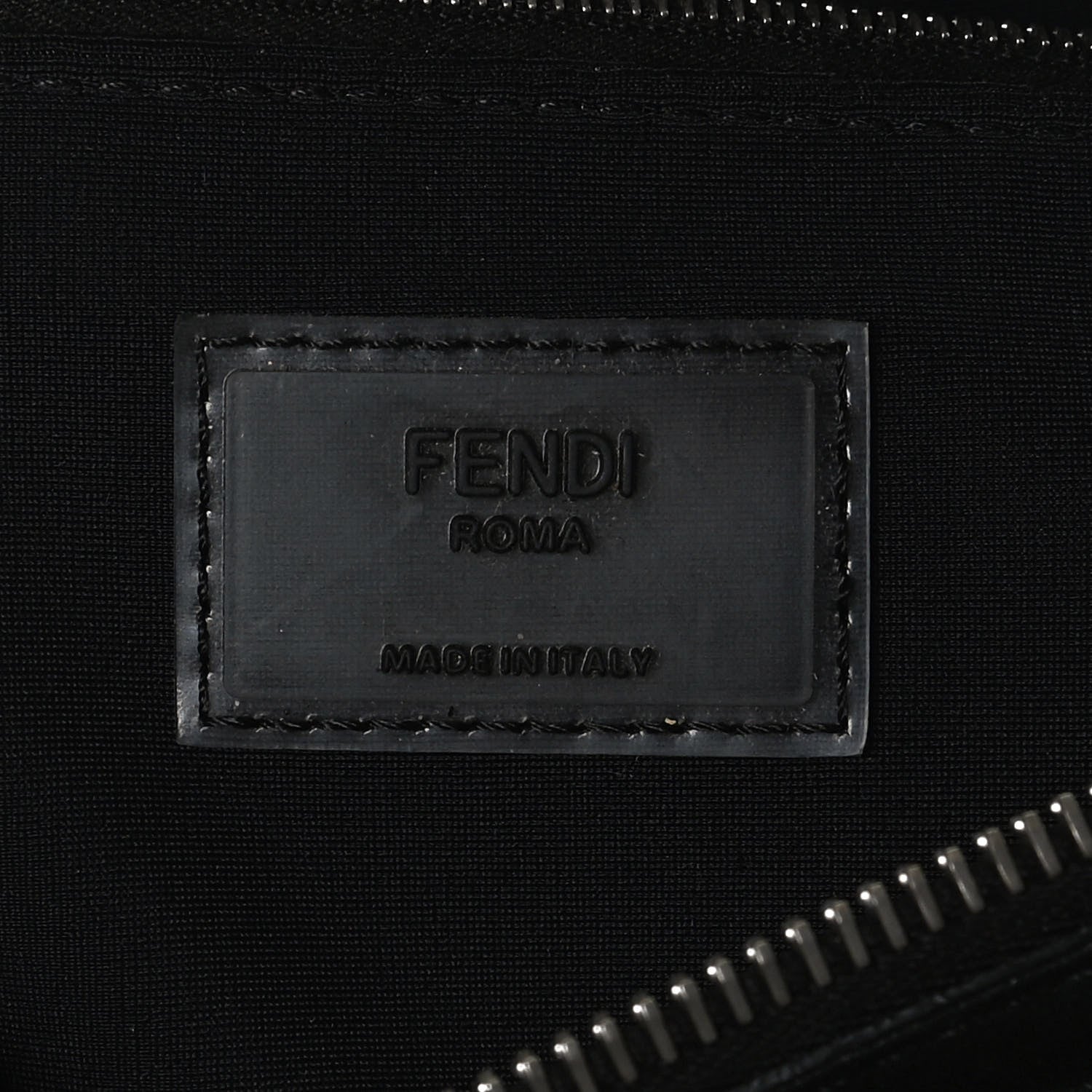 Fendi Neoprene FF Perforated Belt Bag Black 6 of 10