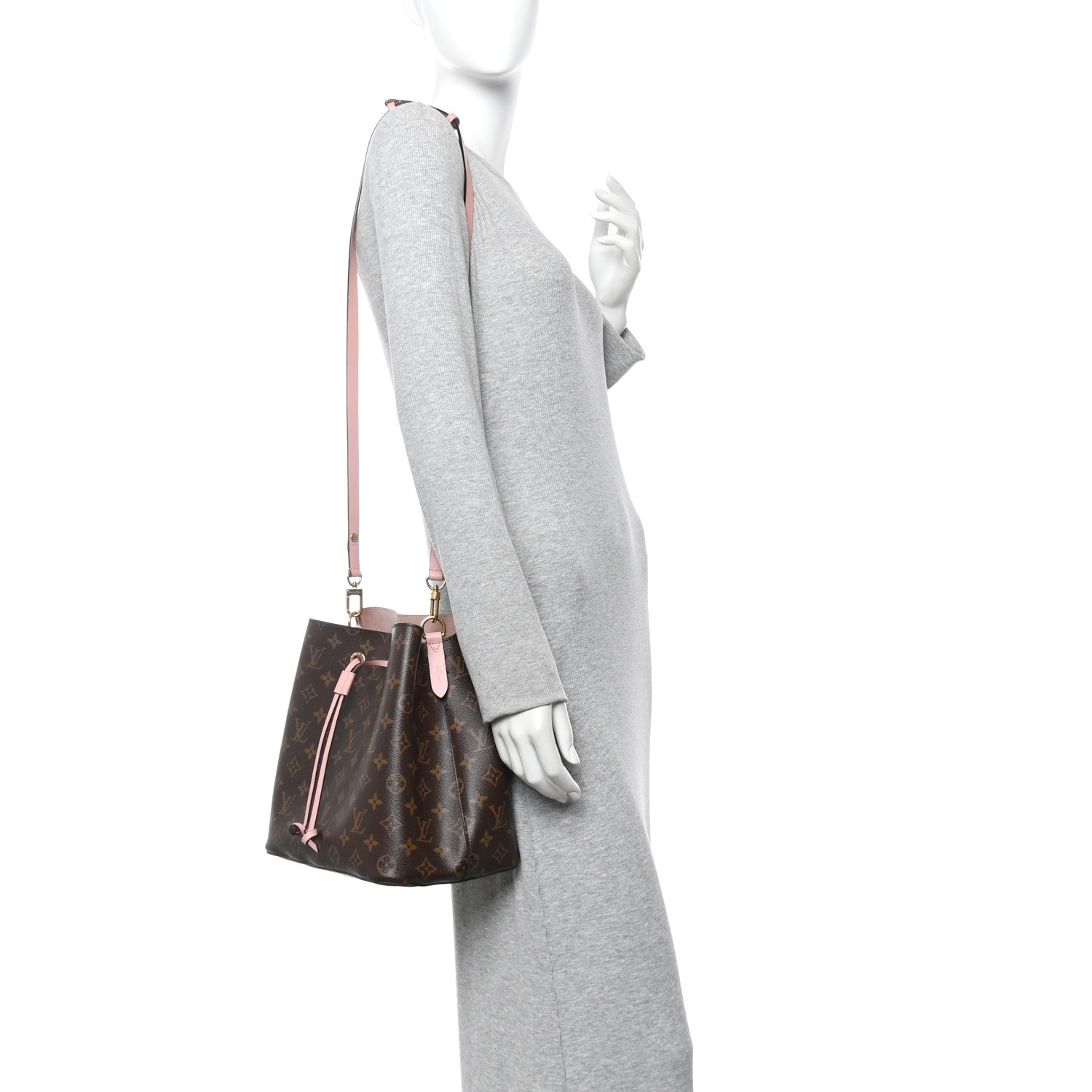 Louis Vuitton Monogram Neonoe MM Rose Poudre 2 of 11