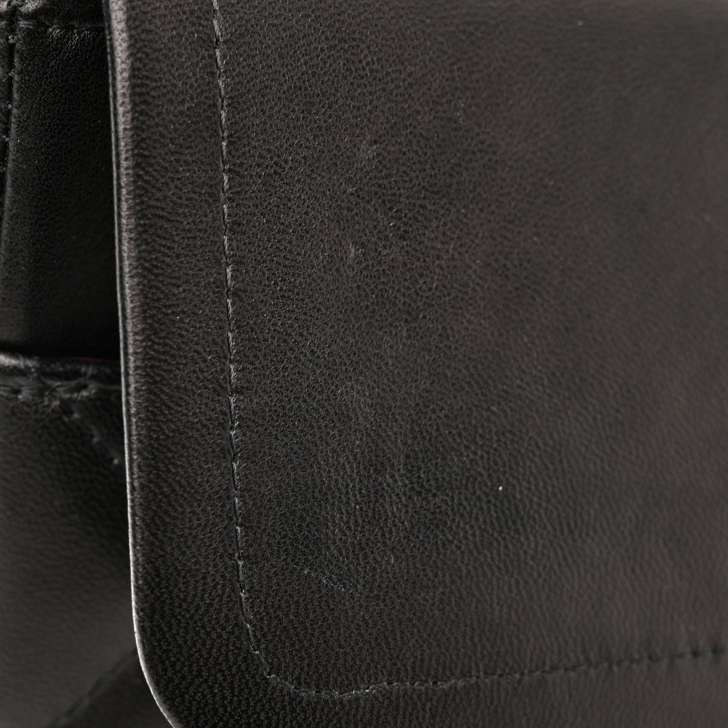 Lambskin Quilted Maxi Double Flap Black