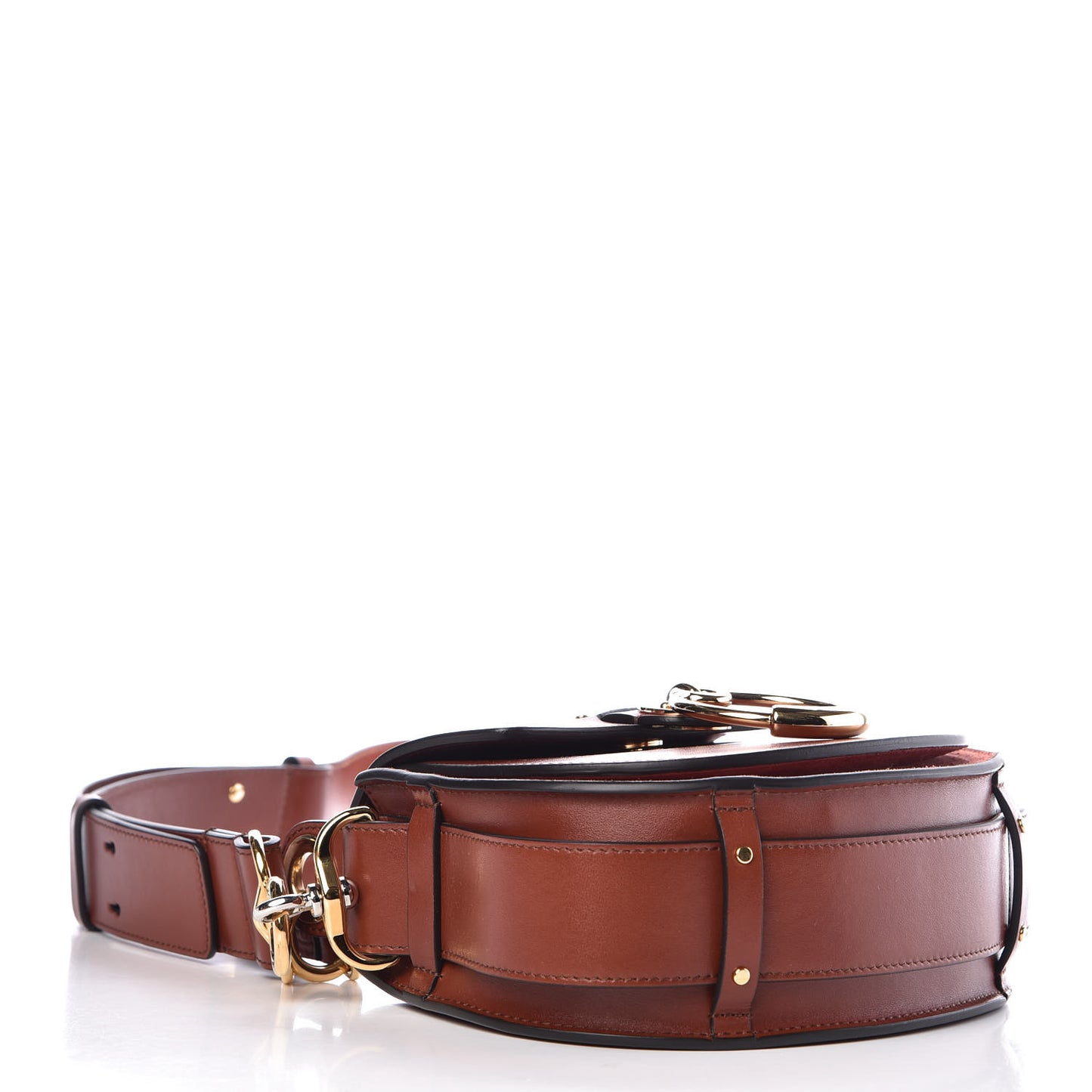 Calfskin Small Tess Bag Sepia Brown