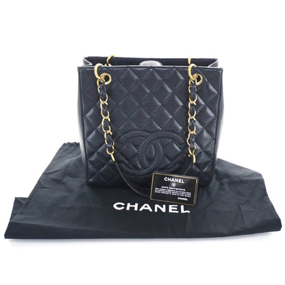 Chanel Caviar Petit Shopping Tote PST Black GHW 11 of 11