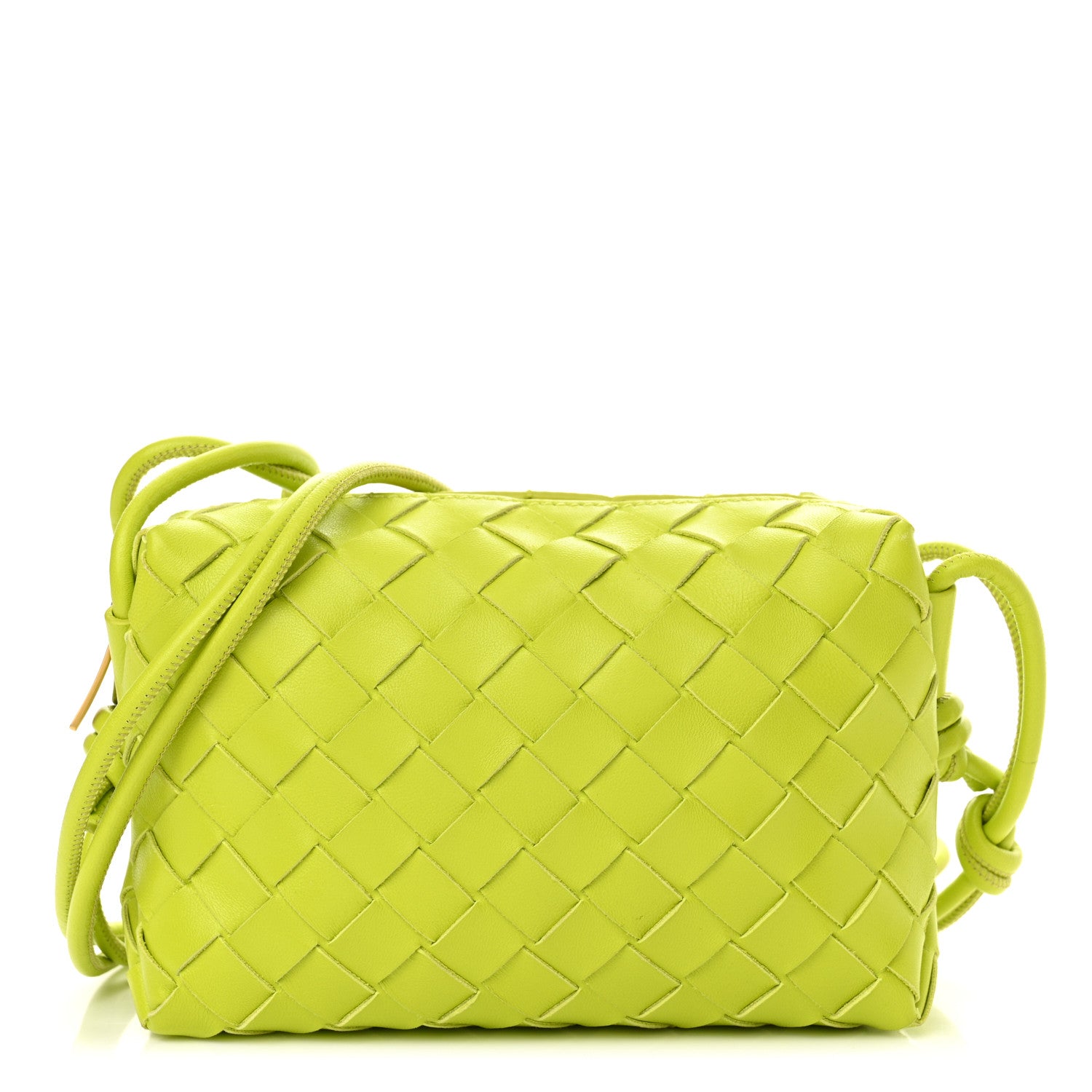 Bottega Veneta Nappa Intrecciato Mini Loop Camera Bag Acid Kiwi 1 of 10
