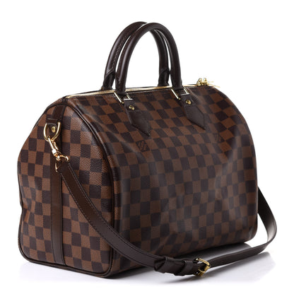 Louis Vuitton Damier Ebene Speedy Bandouliere 30 3 of 10
