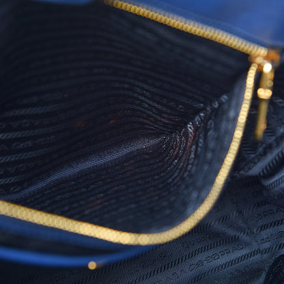 Prada Saffiano Lux Large Tote Bluette 11 of 20