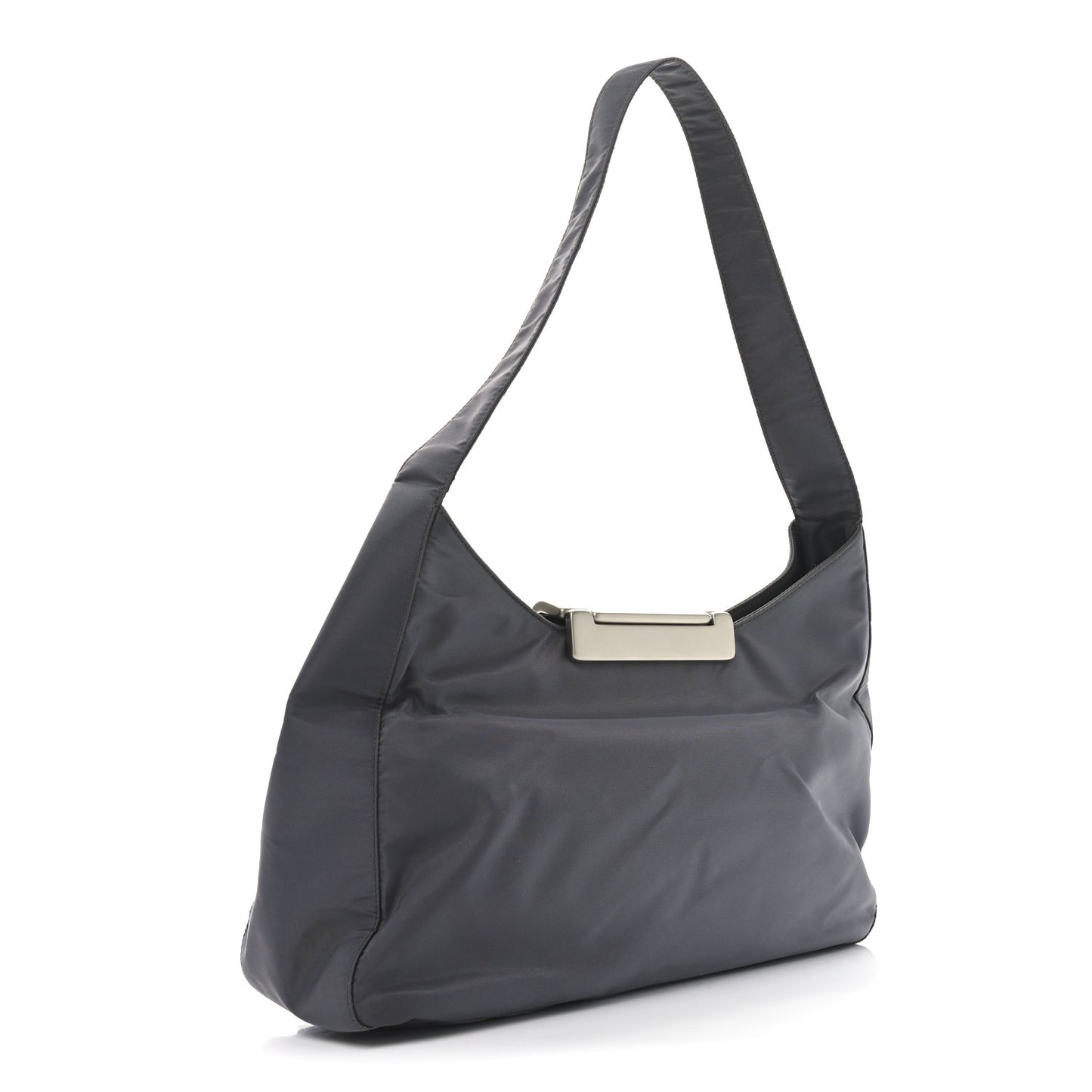 Tessuto Nylon Metal Shoulder Bag Grey