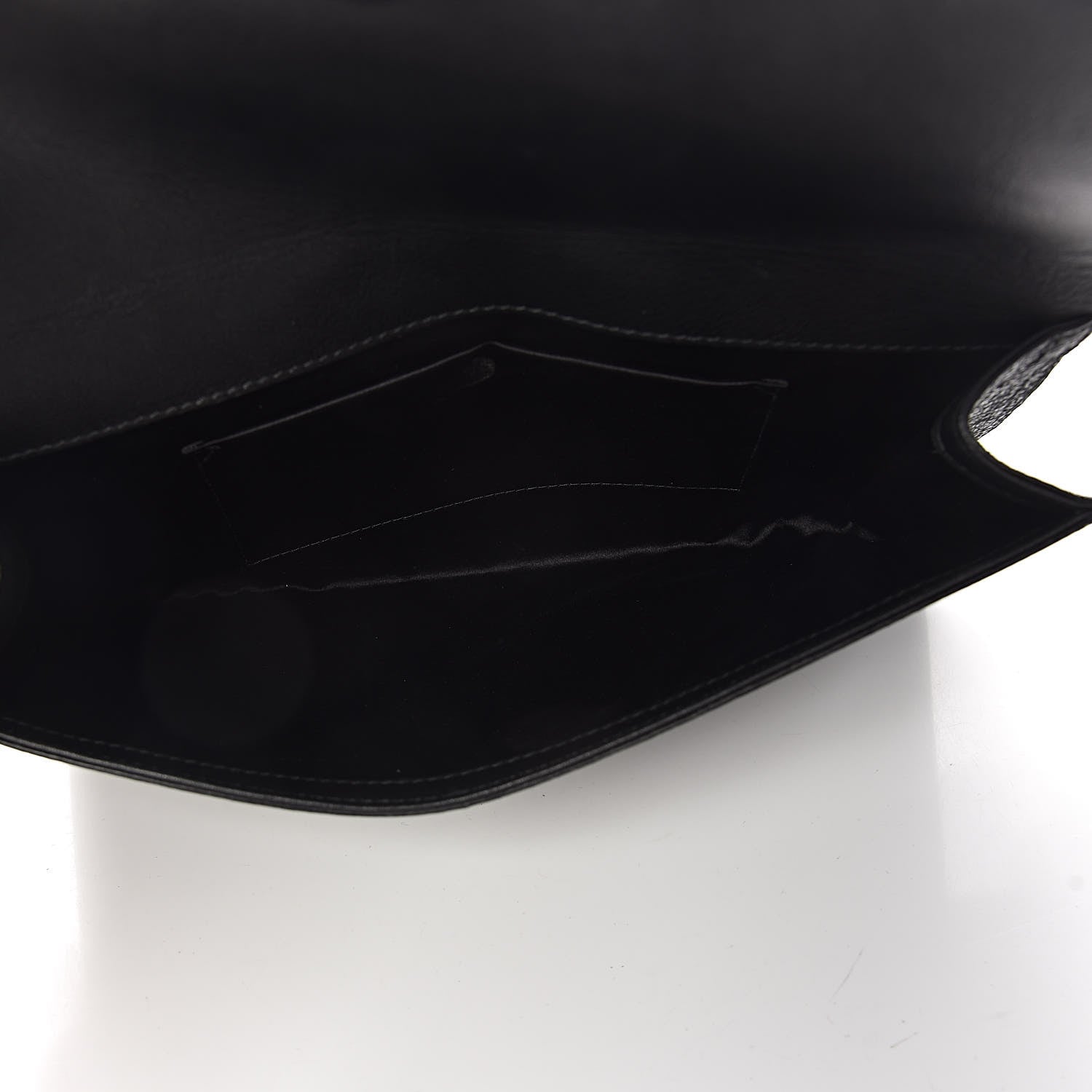 Saint Laurent Glitter Calfskin Large Belle De Jour Clutch Black 5 of 8