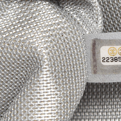 Chanel Metallic Calfskin Quilted XXL Travel Flap Bag Silver 14 of 15