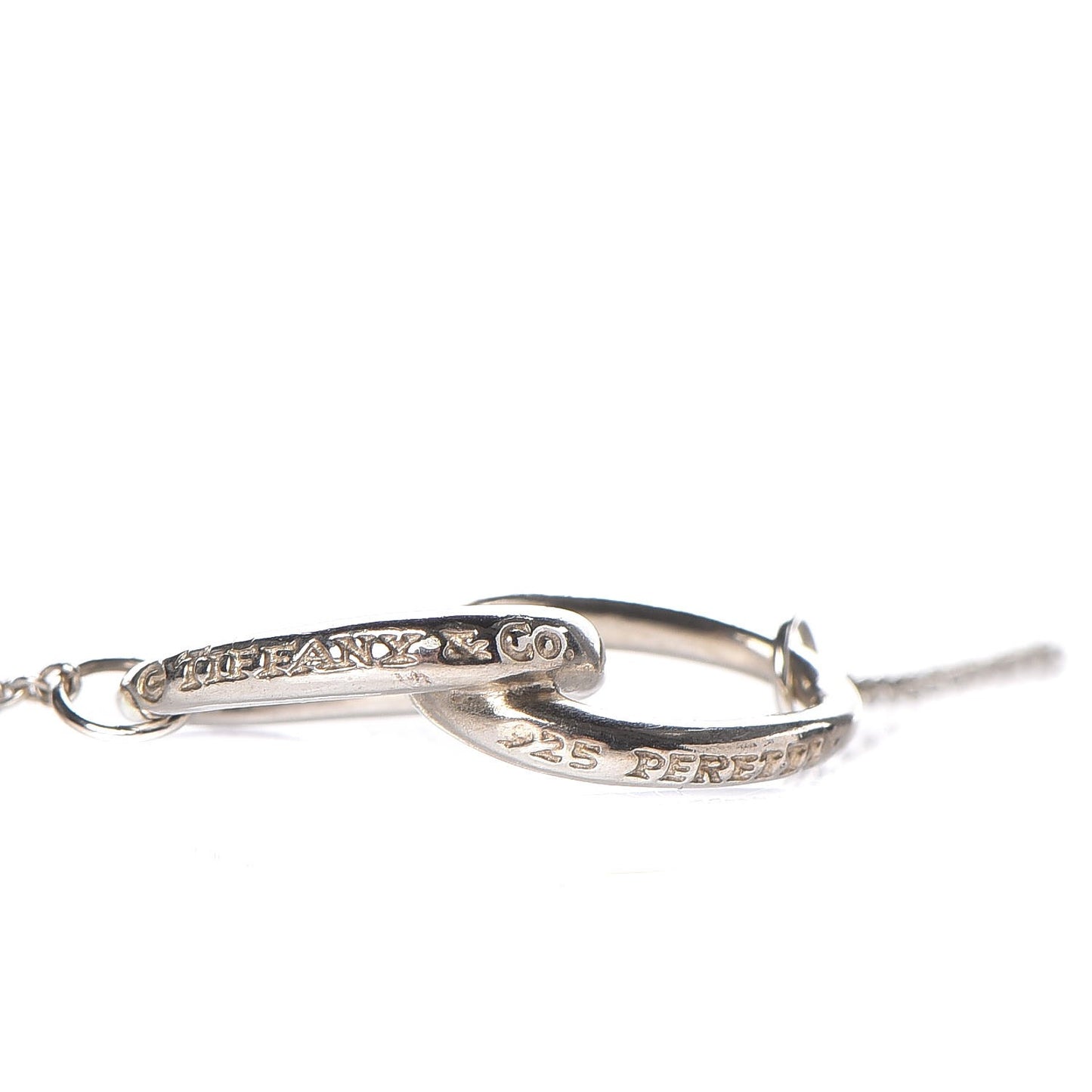 Sterling Silver Elsa Peretti Interlocking Ovals Pendant Necklace