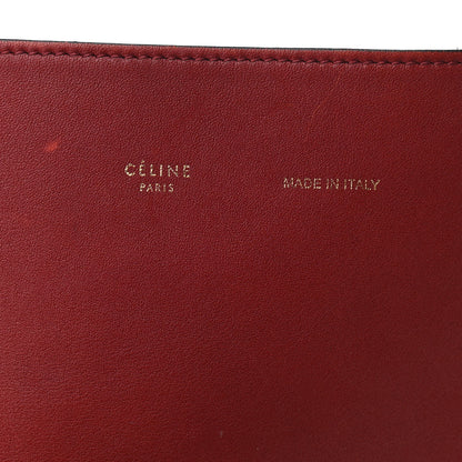 Celine Shiny Smooth Calfskin Small Twisted Cabas Dark Ruby Navy 8 of 12