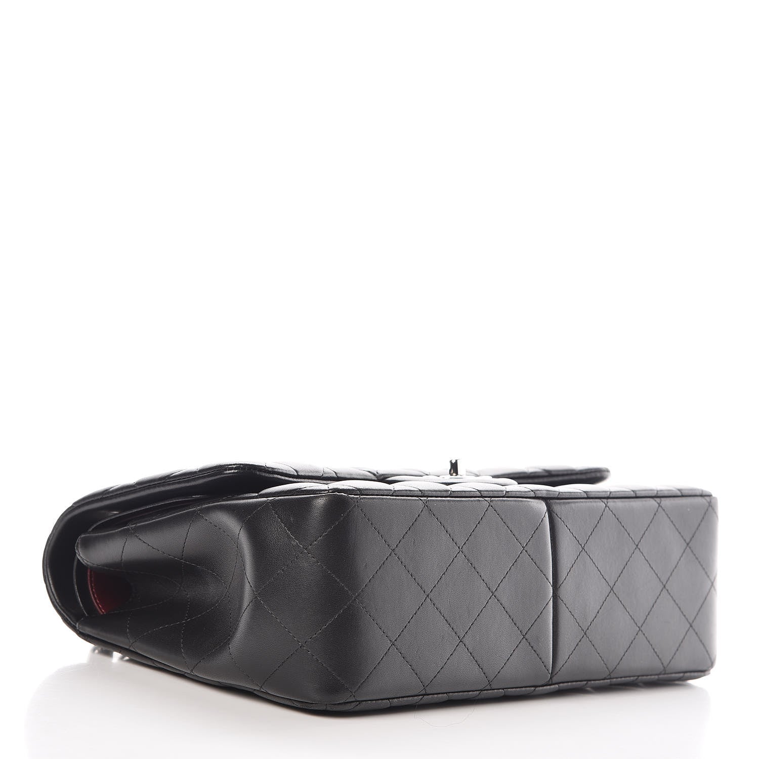 Chanel Lambskin Quilted Jumbo Double Flap Black 4 of 16