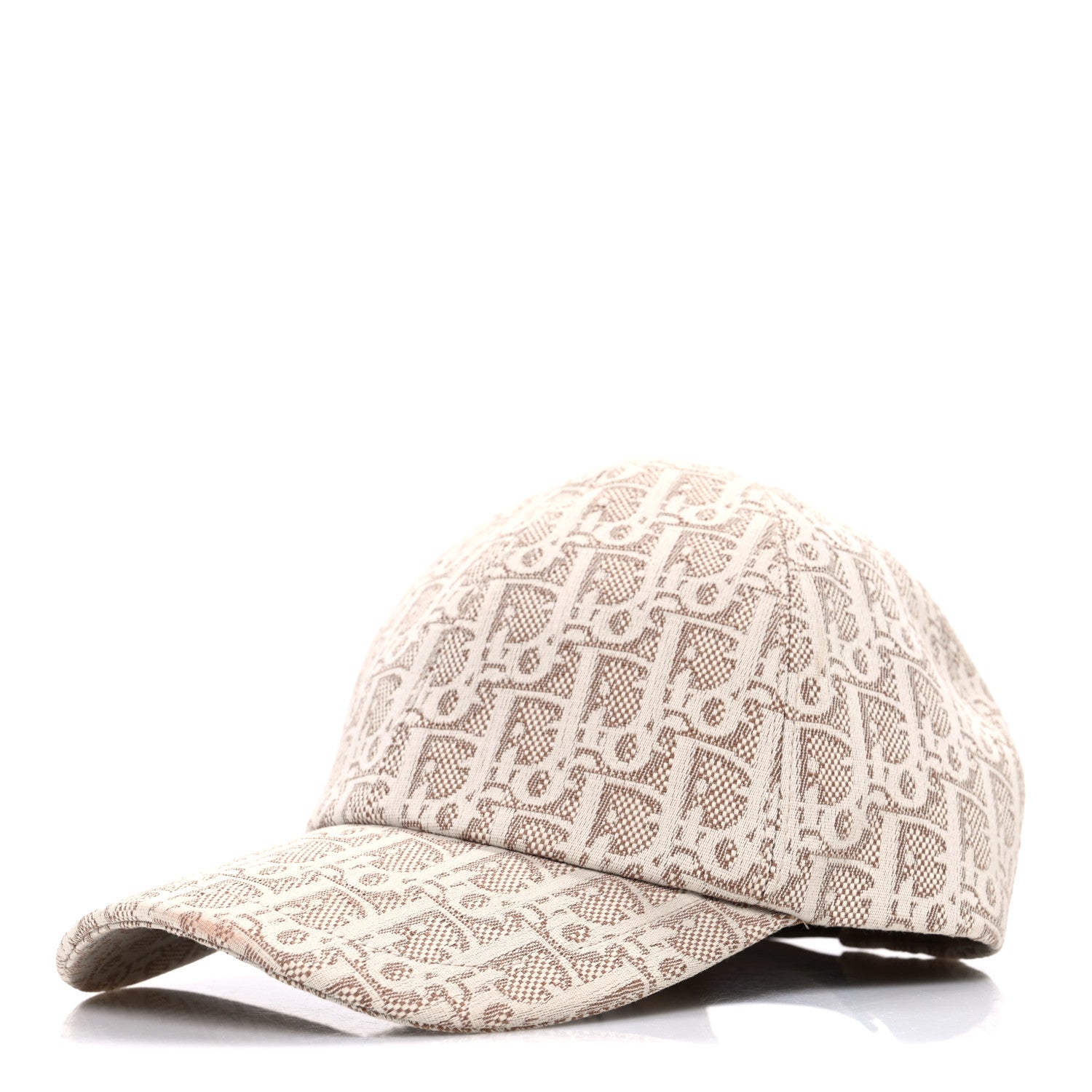 Christian Dior Cotton Oblique Jacquard Baseball Cap 58 Beige 1 of 9