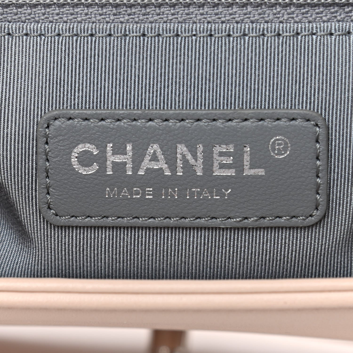 Chanel Calfskin Chevron Quilted New Medium Boy Flap Beige 6 of 13