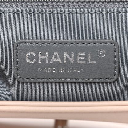 Chanel Calfskin Chevron Quilted New Medium Boy Flap Beige 6 of 13