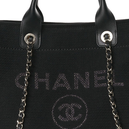 Chanel Mixed Fibers Small Deauville Tote Black 8 of 10