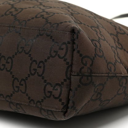 Gucci Nylon Monogram Flat Messenger Bag Brown 10 of 18