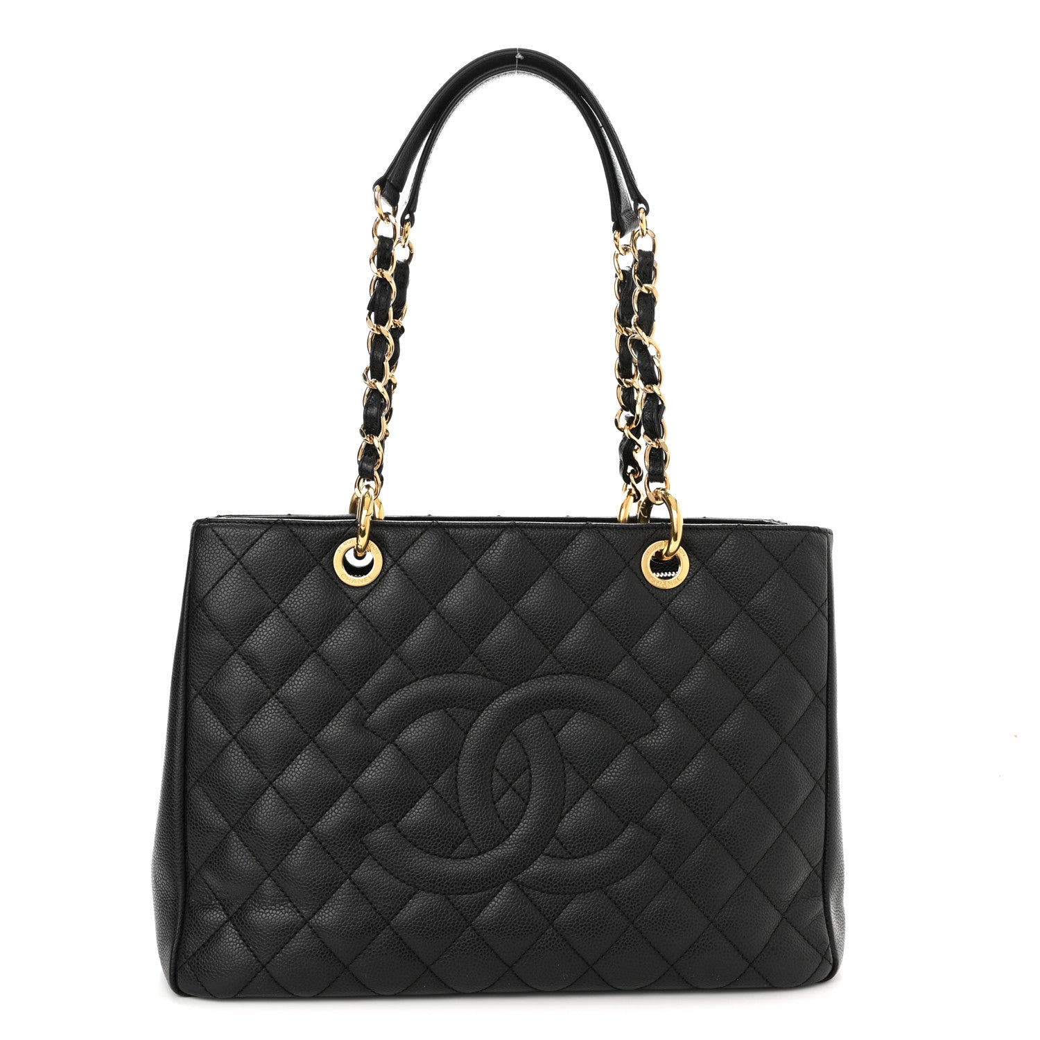 Chanel Caviar Quilted Grand Shopping Tote GST Black 1 of 12