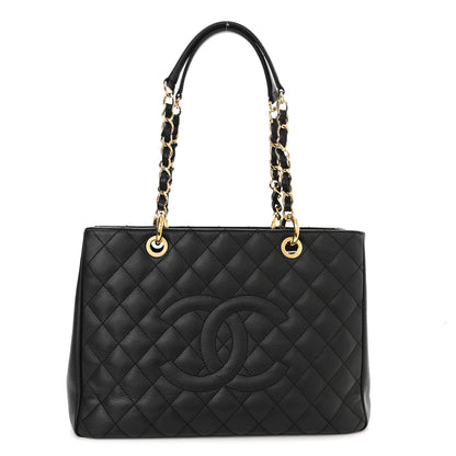 Chanel Caviar Quilted Grand Shopping Tote GST Black 1 of 12