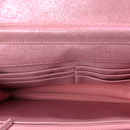 Chanel Iridescent Caviar Quilted Wallet on Chain WOC Rose Pink 4 of 8