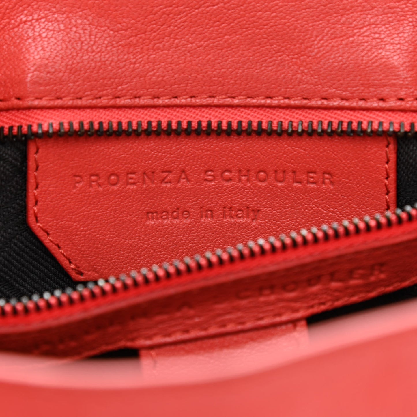 Lambskin Medium PS1 Satchel Deep Coral