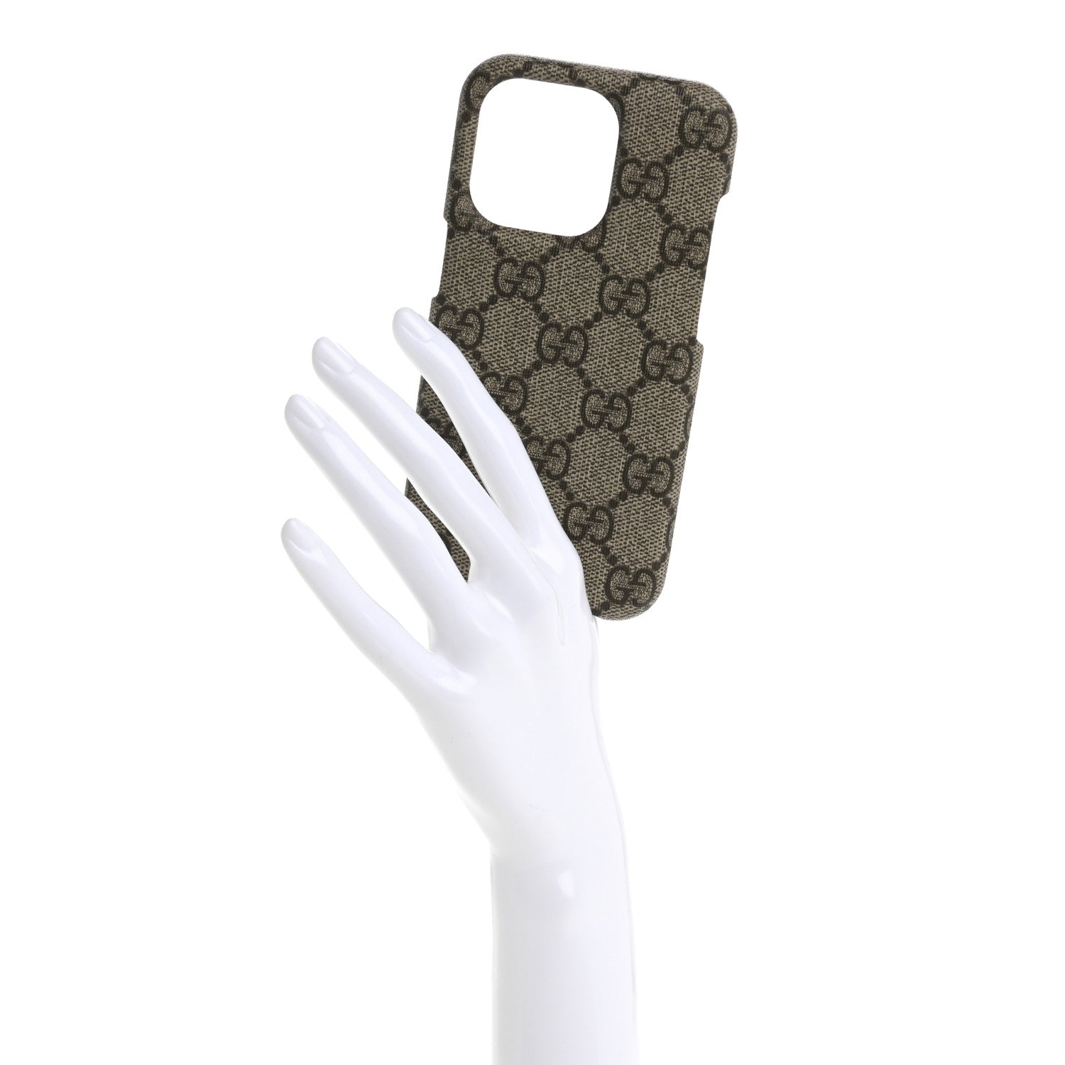 Gucci GG Supreme Monogram Ophidia iPhone 14 Pro Phone Case Beige Ebony 2 of 7