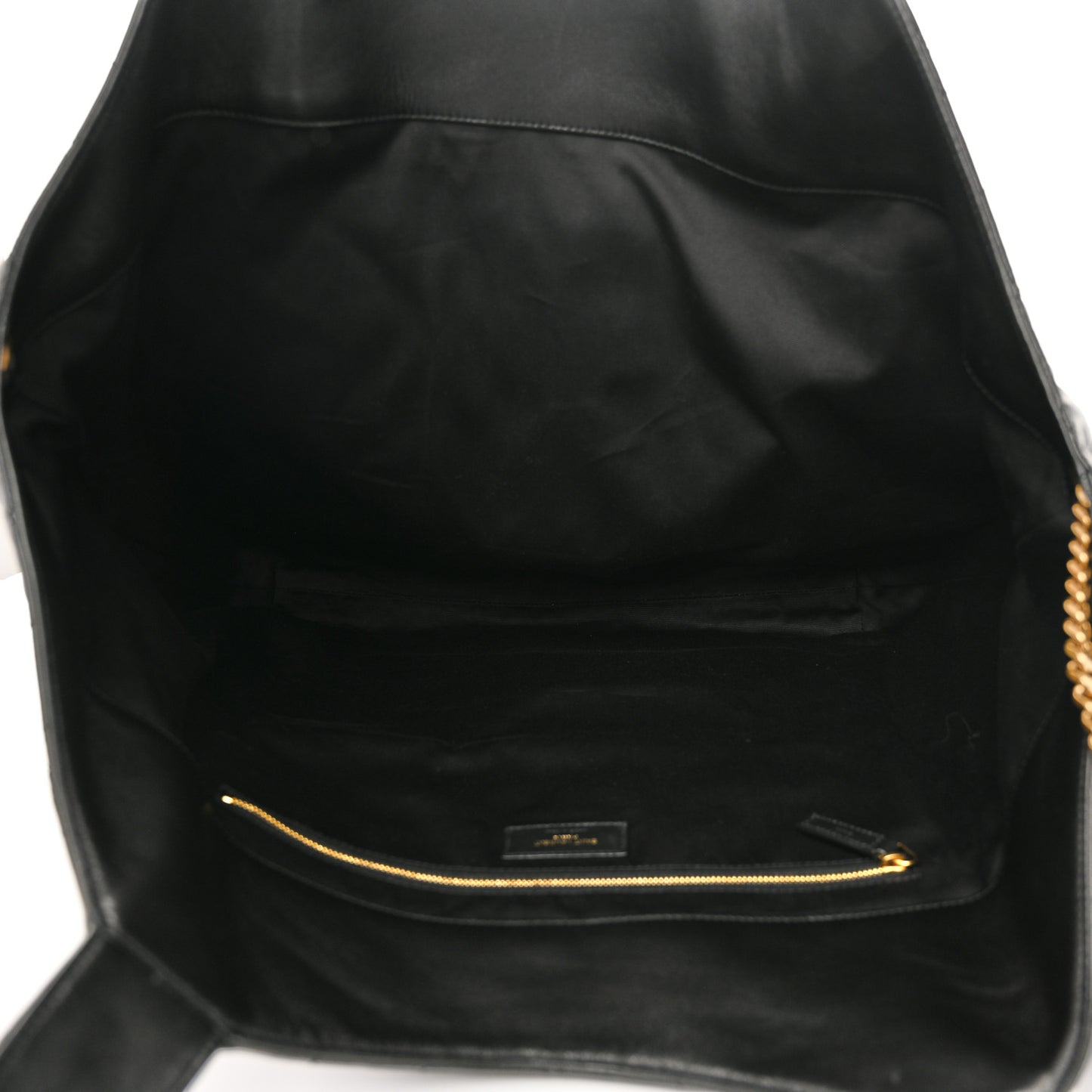 Lambskin Quilted Maxi Icare Shopping Tote Black