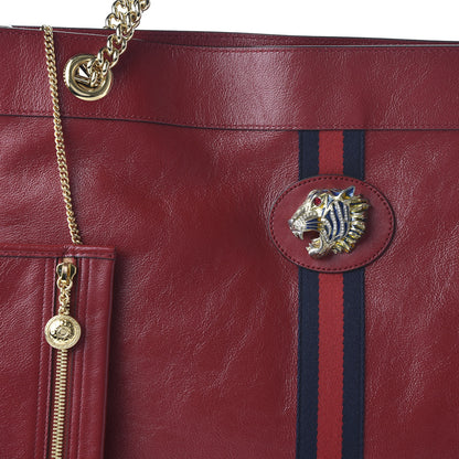 Gucci Calfskin Large Rajah Chain Tote Romantic Cherry 10 of 10