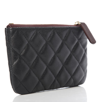 Chanel Caviar Quilted Small Cosmetic Case Black 3 of 8