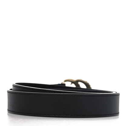 Gucci Moon Calfskin Torchon Double G 25mm Belt 75 30 Black 2 of 5
