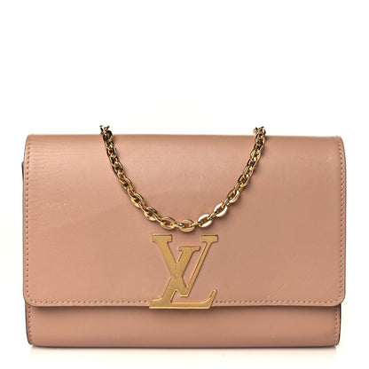 Louis Vuitton Calfskin Chain Louise GM Nude 1 of 10