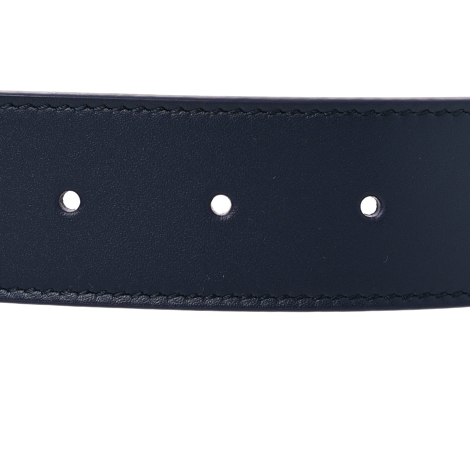Gucci Moon Calfskin Round Plaque 35mm Belt 100 40 Navy 3 of 5