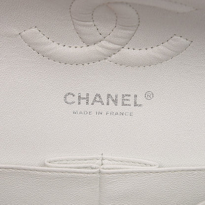 Chanel Caviar Quilted Medium Double Flap White 6 of 12