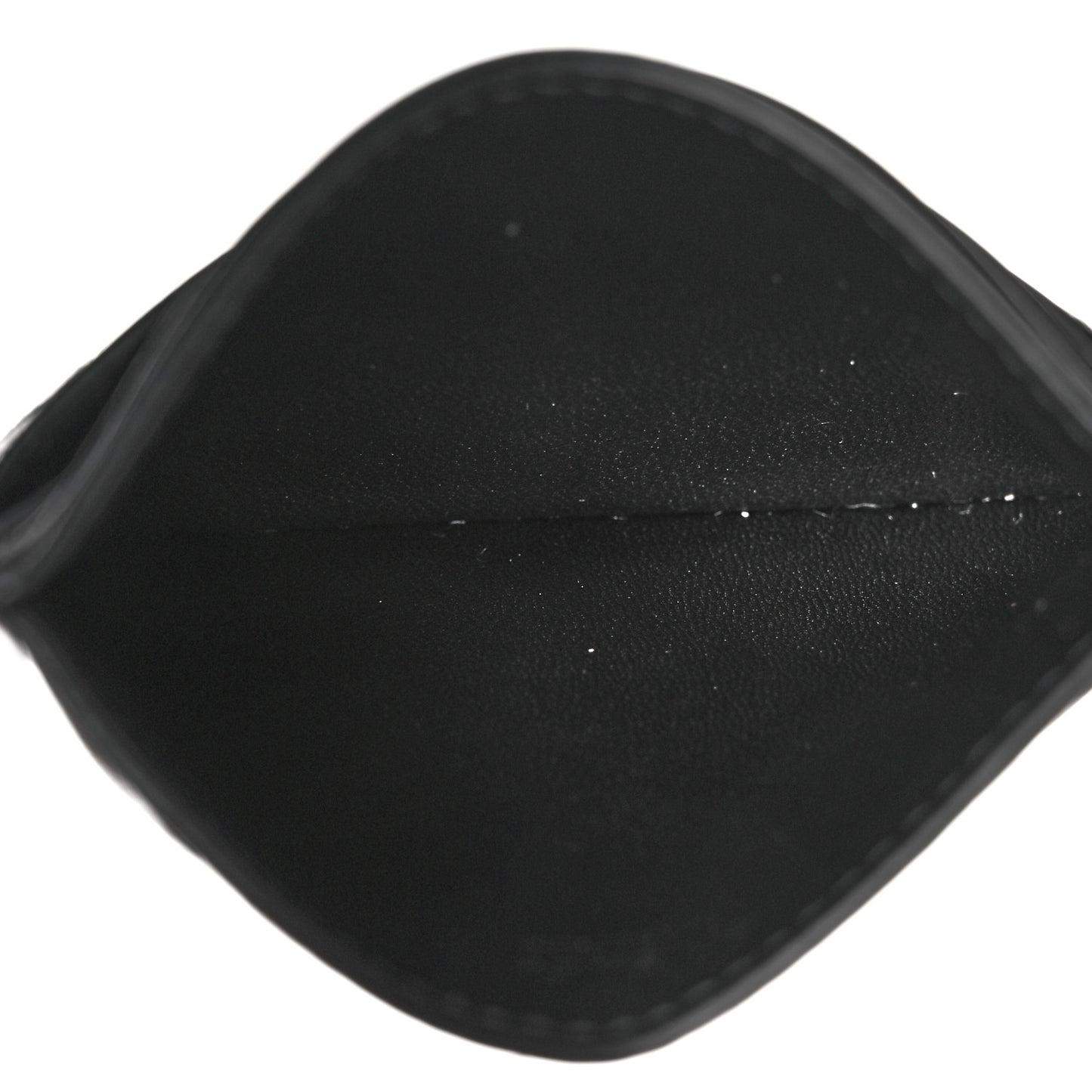 Goatskin Diamond Quilted GV3 Card Holder Black