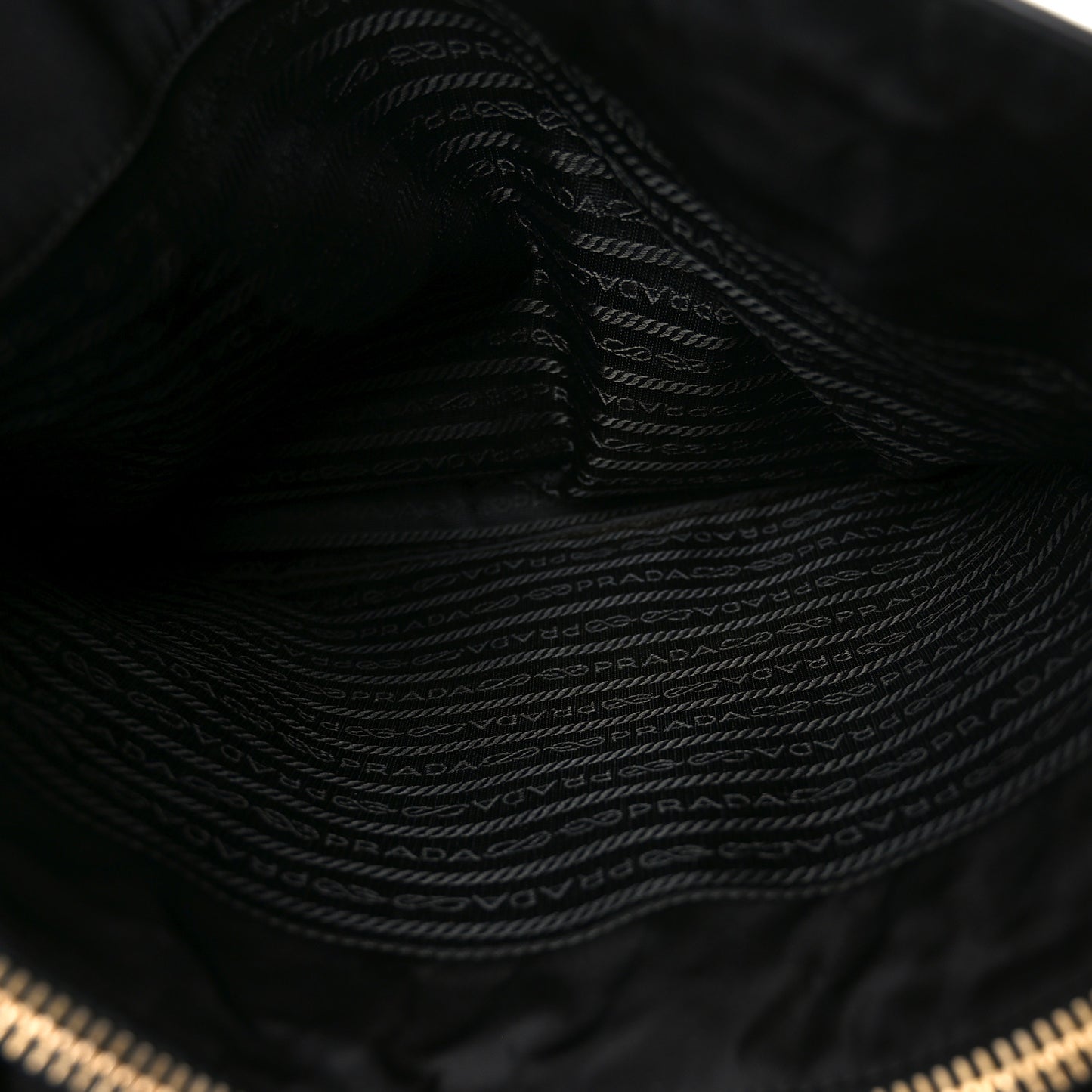 Nappa Nylon Chain Shoulder Bag Black