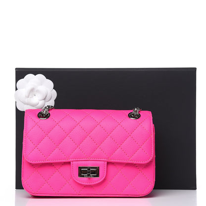 Chanel Goatskin Quilted 2.55 Reissue Mini Flap Fluorescent Pink 11 of 11