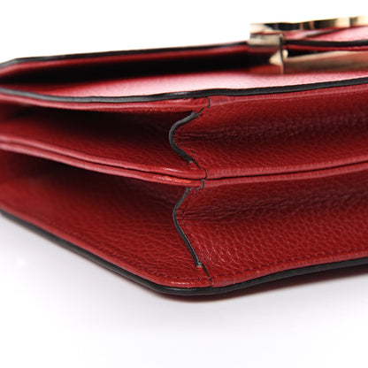 Gucci Dollar Calfskin Small Interlocking G Shoulder Bag Red 8 of 10