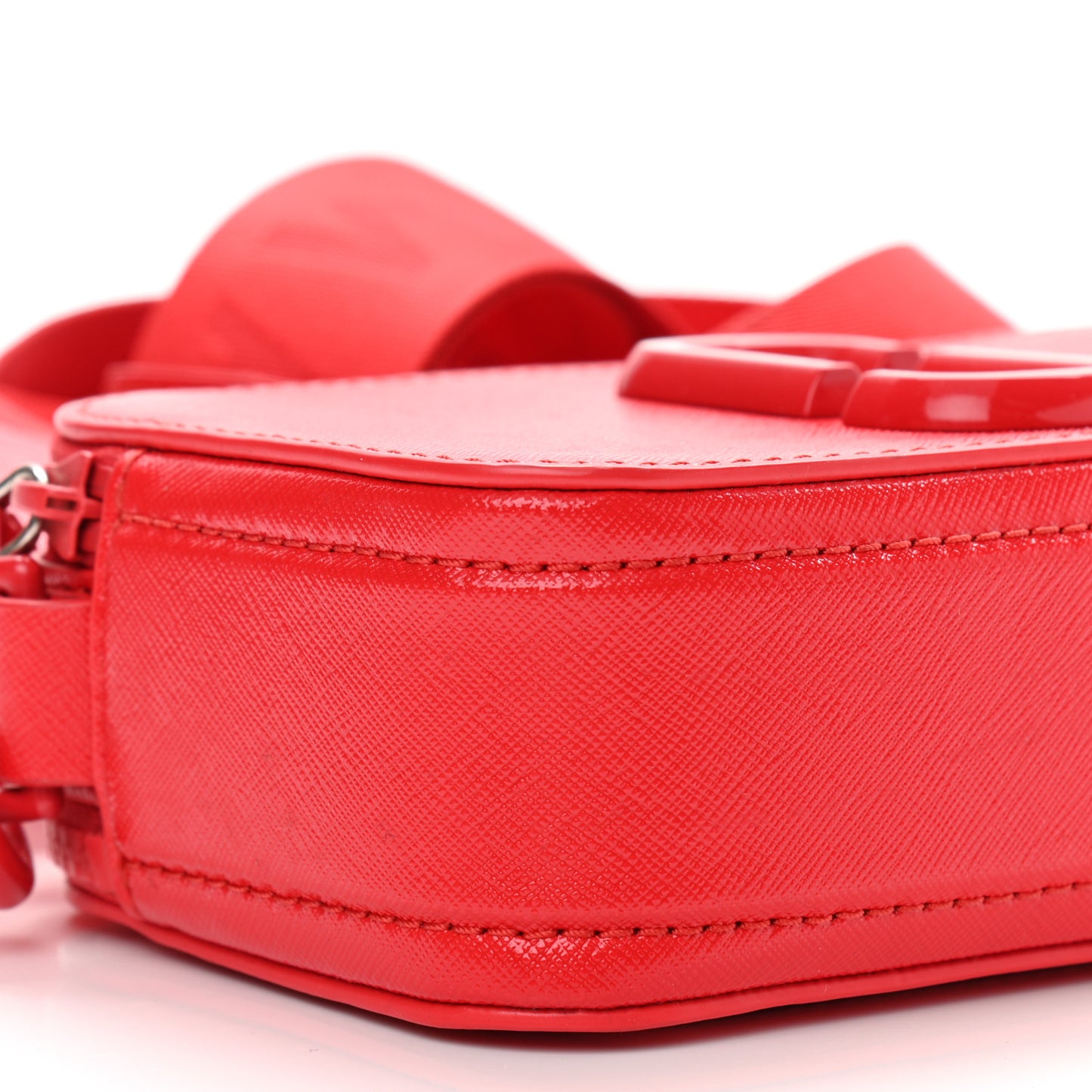 Saffiano Snapshot Camera Bag Red
