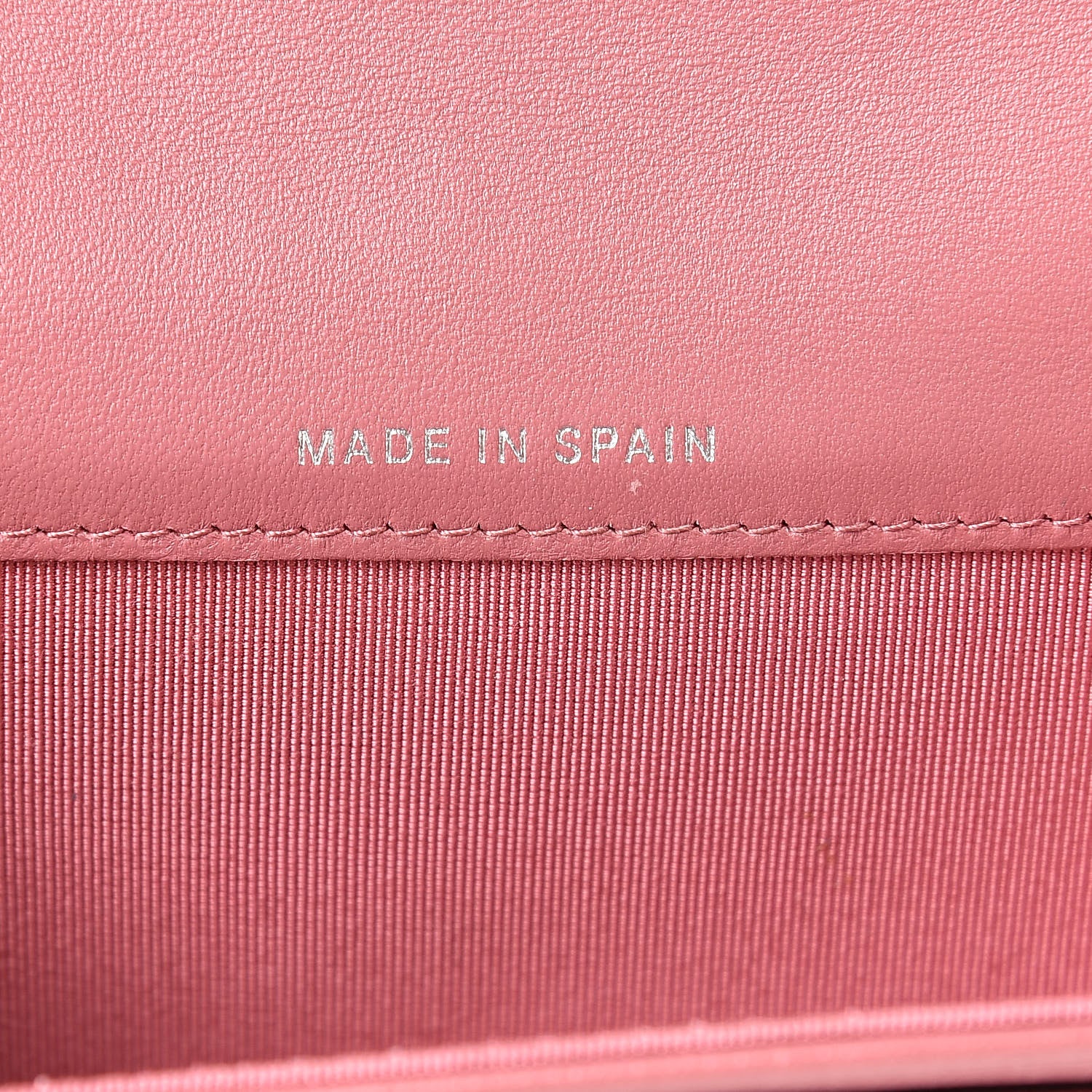 Chanel Lambskin Quilted Flap Card Holder Pink 7 of 14