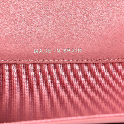 Chanel Lambskin Quilted Flap Card Holder Pink 7 of 14