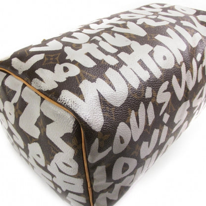 Louis Vuitton Monogram Graffiti Speedy 30 Silver 5 of 9