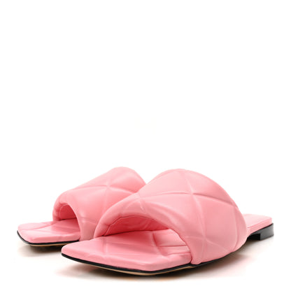 Bottega Veneta Nappa Quilted Rubber Lido Flat Sandals 40 Blossom 4 of 8