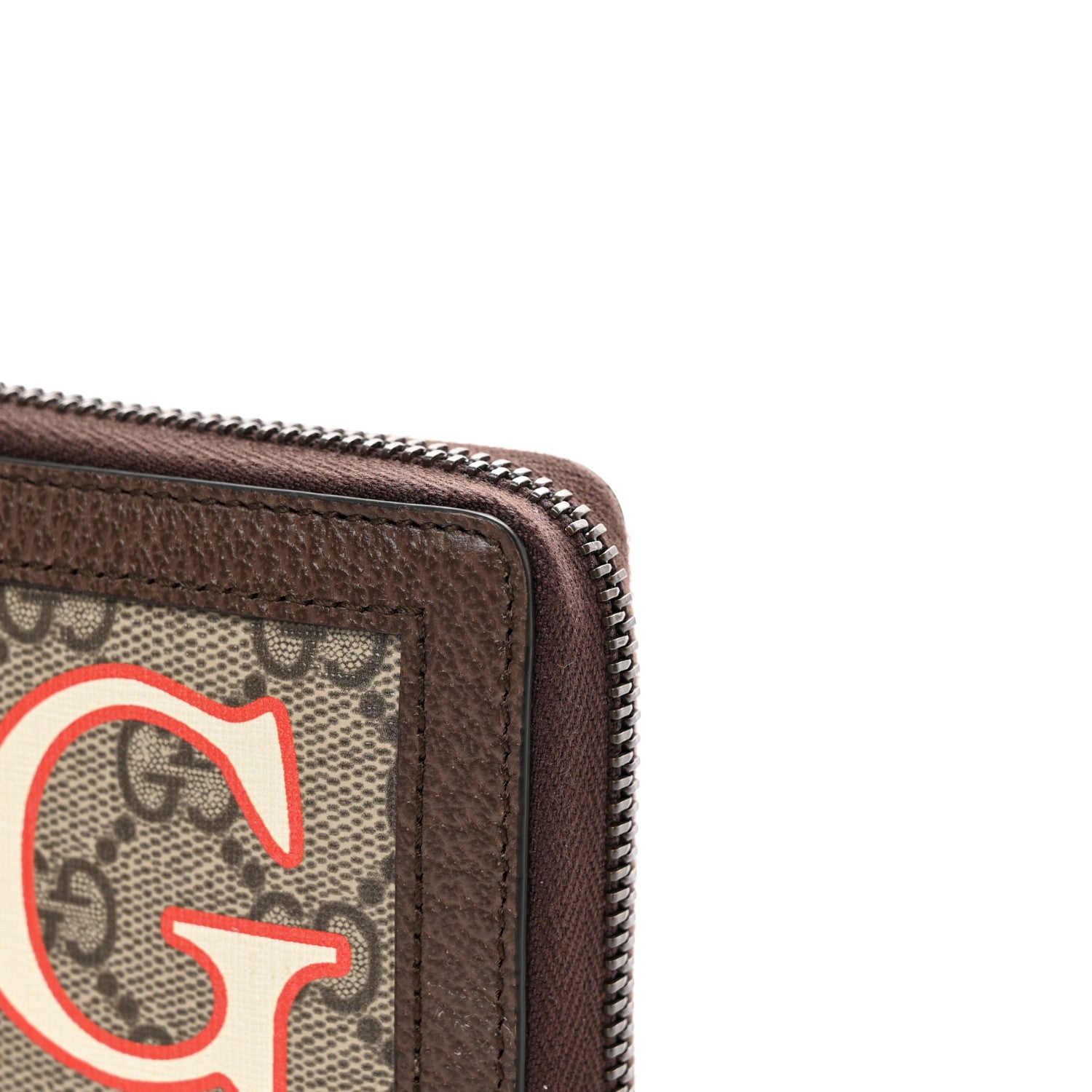 Gucci GG Supreme Monogram Equestrian Diana Zip Around Continental Wallet Beige Ebony Multicolor New Acero 8 of 10